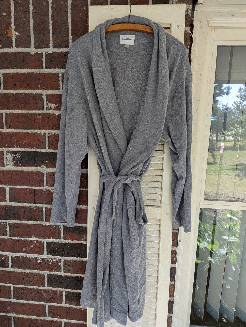 Gray Women's Robe Shawl collar Goodfellow & Co L/XL